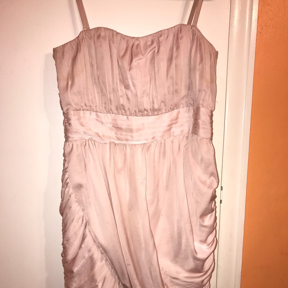 Pink & Chic Ruched Party Dress